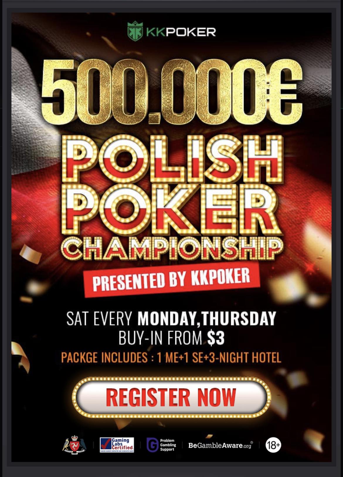 PPC 500.000€ GTD - SPONZOR KKPOKER